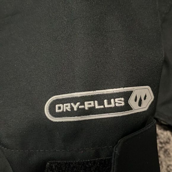 Cabela’s black rain jacket with blue and gray lining - L - Picture 5 of 8